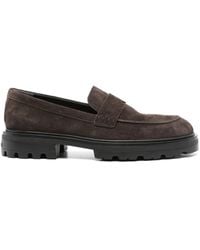 Hogan - Suede Moccasin With Extralight Sole - Lyst