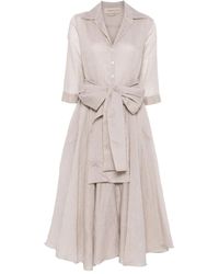 オールインワン・サロペット Blanca Vita Midi Shirt Dress With Belted Waist And Elegant 71OaUi9IGgL._UY1000_.jpg