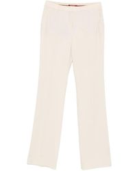 Max Mara - Nager Pressed-Crease Straight-Leg Trousers - Lyst