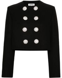 George Keburia - Cropped Double-breasted Jacket - Lyst