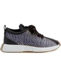 Giuseppe Zanotti - Sneakers mit Schlangenleder-Print - Lyst