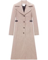 Courreges - Geruite Wollen Jas - Lyst