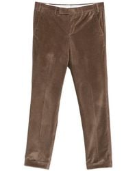 PT Torino - Corduroy-Texture Turned-Up Trousers - Lyst