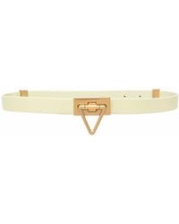 Bottega Veneta - Triangle-buckle Leather Belt - Lyst