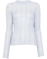 Haikure - Sey Cable-Knit Semi-Sheer Sweater - Lyst