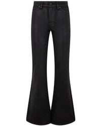 7 For All Mankind - Vaqueros Acampanados De Talle Alto Con Parche Del Logo - Lyst