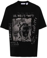 Lanvin - X Future Graphic Print T-shirt - Men's - Cotton - Lyst
