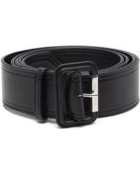 McQueen - Pointed Leather Buckle Belt - Lyst