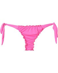Amir Slama Bikinibroekje Met Ruches - Roze