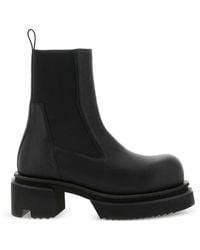 Rick Owens - Beetle Bogun Leather Chelsea Boots - Lyst
