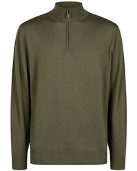 Canali - Pull À Col Zippé - Lyst
