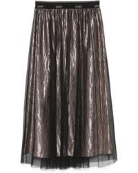 Liu Jo - Animal-Print Midi Skirt - Lyst