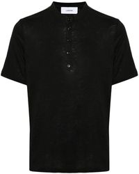 Lardini - Fein gestricktes Slub-T-Shirt - Lyst