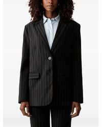 Twinset - Blazer Rayé À Sequins - Lyst