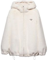 Prada - Giacca Reversibile Con Cappuccio - Lyst