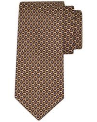 Ferragamo - Gancini Links Print Silk Tie - Lyst