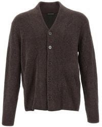Emporio Armani - Textured-Knit Cardigan - Lyst