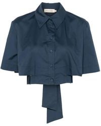 MOUTAKI - Short-Sleeve Cropped Shirt - Lyst