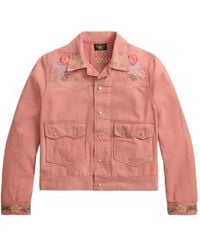 RRL - Embroidered Cotton Jacket - Lyst