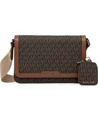 Michael Kors - Hudson Monogram-Print Shoulder Bag - Lyst