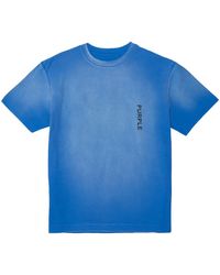 Purple Brand - Logo-Print Faded Cotton T-Shirt - Lyst