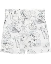 Jacquemus - Graphic-Print High-Waisted Shorts - Lyst