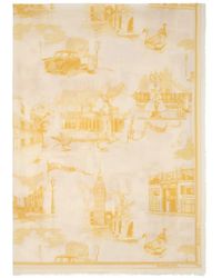 Burberry - London Landmarks Wool Silk Scarf - Lyst