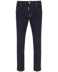 DSquared² - Logo-Patch Slim-Fit Jeans - Lyst