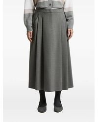 Peserico - Pleated Midi Skirt - Lyst