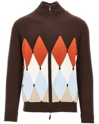 Ballantyne - Argyle Cashmere Sweater - Lyst