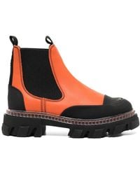 Ganni - Panelled Chelsea Boots - Lyst