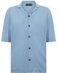 Slowear - Pull Boutonné À Manches Courtes - Lyst