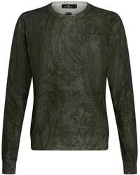 Etro - Paisley-Jacquard Fine-Knit Jumper - Lyst