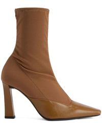 Giuseppe Zanotti - Janie Tights Square-Toe Boots - Lyst