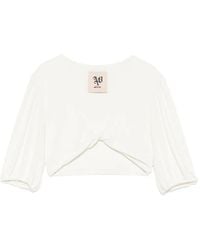 Aniye By - Twist-Detail Puff-Sleeve Top - Lyst