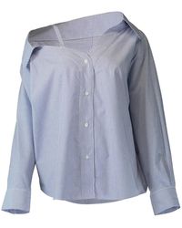 CHRISTY LYNN - Dasha Striped Off-Shoulder Shirt - Lyst