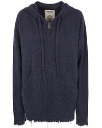 Uma Wang - Hoodie Zippé À Effet Usé - Lyst