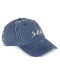 MC2 Saint Barth - Cappello Da Baseball Davis Denim Con Ricamo - Lyst