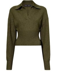 Proenza Schouler - Gerippter Pullover mit Poloshirtkragen - Lyst