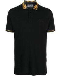 Versace - Poloshirt Met Patroon - Lyst