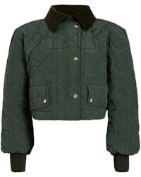 Patou - キルティング クロップド ボンバージャケット - Lyst