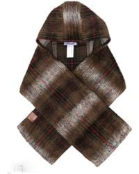 Ruslan Baginskiy - Checked Hooded Scarf - Lyst