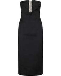 David Koma - Rhinestone-Embellished Midi Dress - Lyst