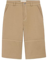 Ami Paris - Cotton Worker Bermuda Shorts - Lyst