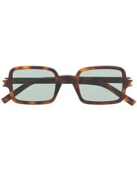 Saint Laurent - Sl332 Tortoiseshell Square-Frame Sunglasses - Lyst