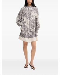 Blugirl Blumarine - Lace-Print Mini Dress - Lyst