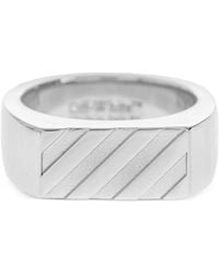 Off-White c/o Virgil Abloh - Diagonals Signet Ring - Lyst