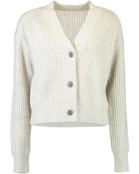Twp - V-Neck Ribbed Cardigan - Lyst