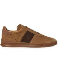 Polo Ralph Lauren - Heritage Aera Suede Brogue Trainers - Lyst