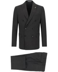 Pal Zileri - Lord Double-Breasted Brooch-Detail Suit - Lyst